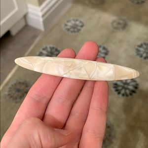 White Pearly Hair Clip